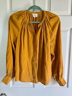 Sezane 100% Silk Blouse 36 / 4 / S